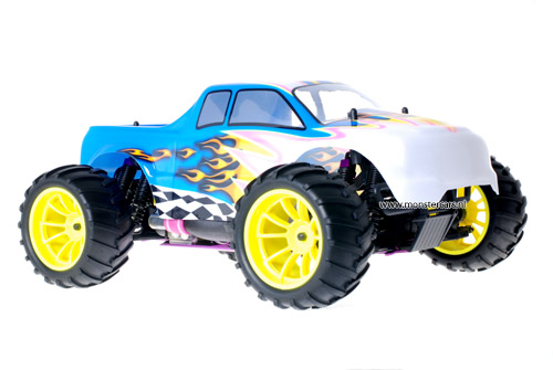 Himoto 1:10 Nitro Truck White Blue